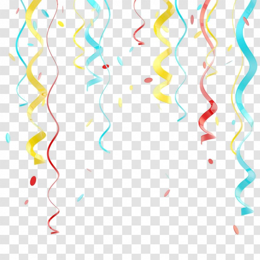 Confetti Stock Photography Serpentine Streamer Party - Text - Vector Ribbon Transparent PNG