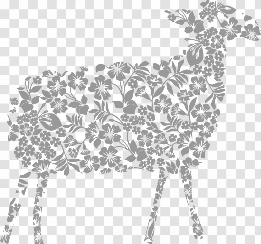 Sheep - Point - Abstract Grey Goat Transparent PNG