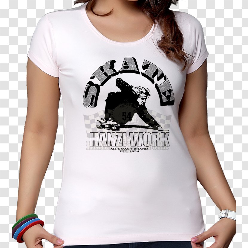 T-shirt Sleeve Clothing Crew Neck - Skateboarding Trick Transparent PNG