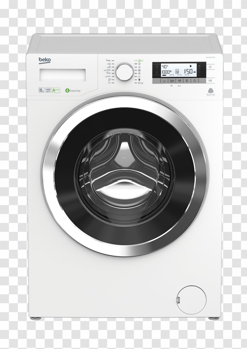 Washing Machines Beko Clothes Dryer - Home Appliance - Washer Transparent PNG