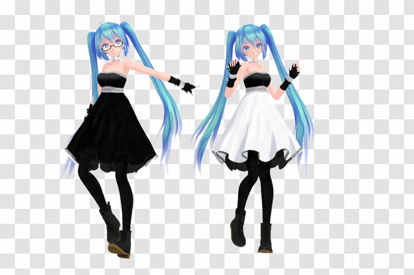 Costume Hatsune Miku MikuMikuDance Clothing Dress - Watercolor Transparent PNG