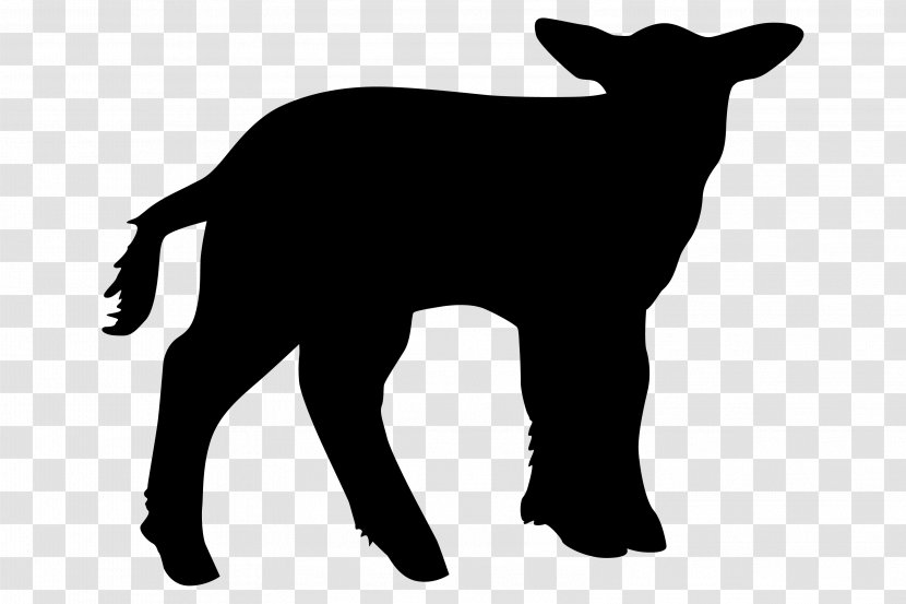 Dog Agneau Sheep Clip Art - Silhouette Transparent PNG