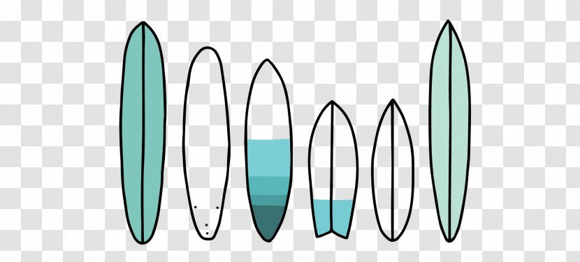 Surfboard Font - Sports Equipment - Design Transparent PNG