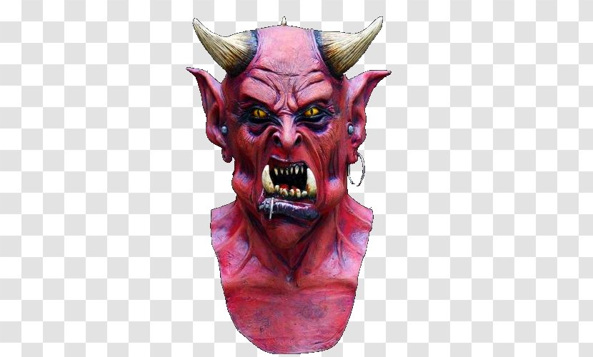 Halloween Costume Mask Devil Demon - Latex Transparent PNG