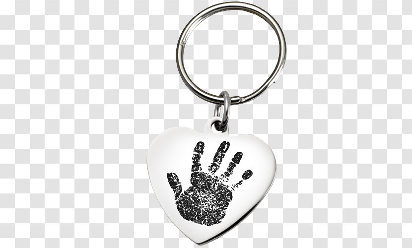 Key Chains Body Jewellery Steel Silver - Fingerprint - Hand Transparent PNG