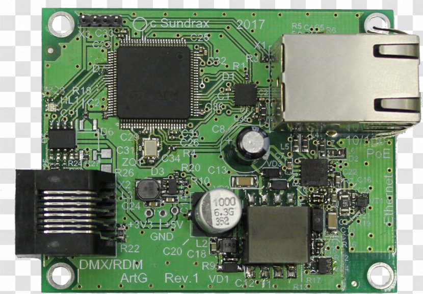 Microcontroller Art-Net DMX512 RDM Graphics Cards & Video Adapters - Technology - Oem Transparent PNG