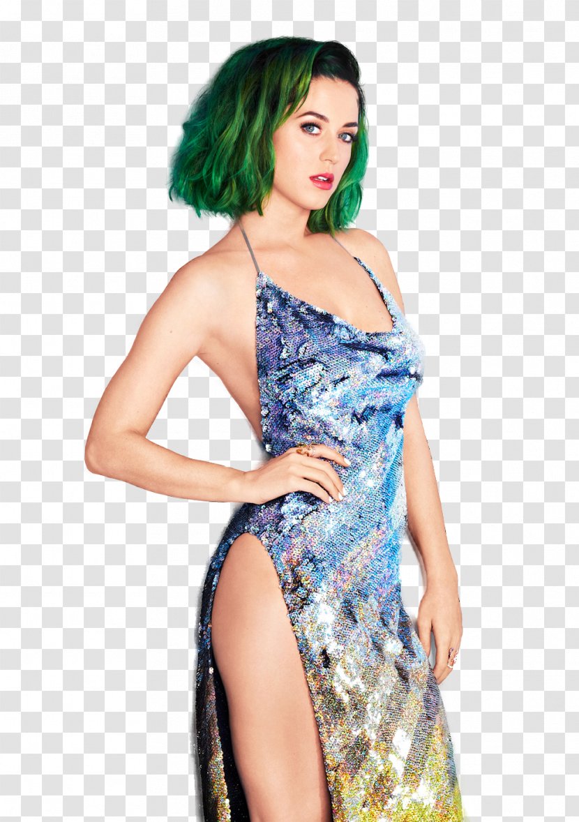 Katy Perry Photo Shoot Cosmopolitan Prismatic World Tour Magazine - Watercolor Transparent PNG