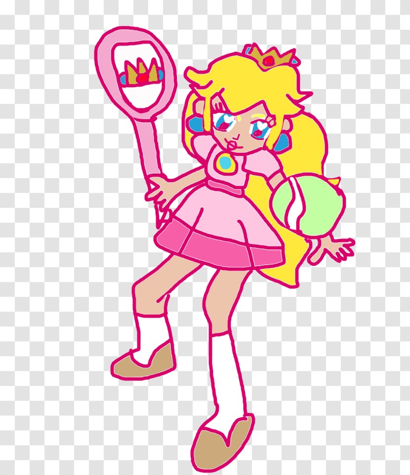 Super Princess Peach Mario 64 Tennis Bros. - Heart Transparent PNG