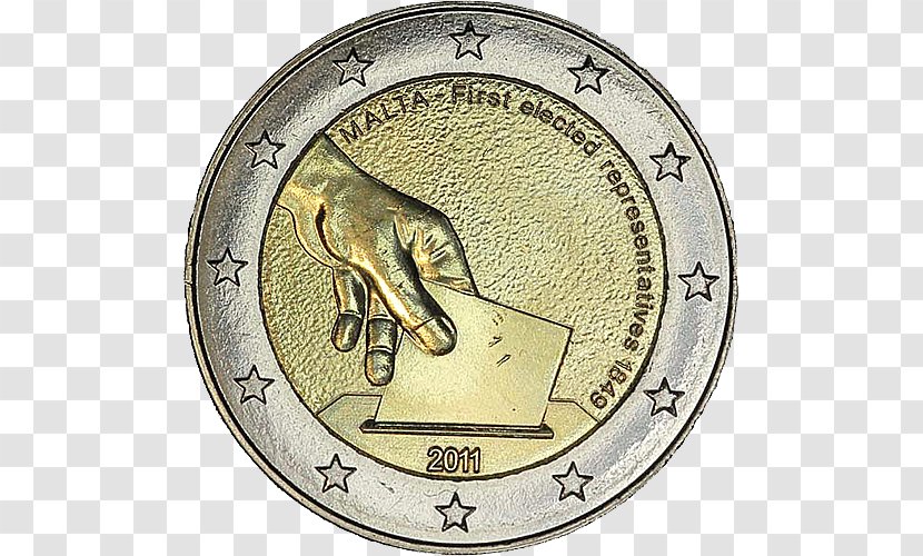 2 Euro Coin Coins Commemorativi Emessi Nel 2011 Transparent PNG