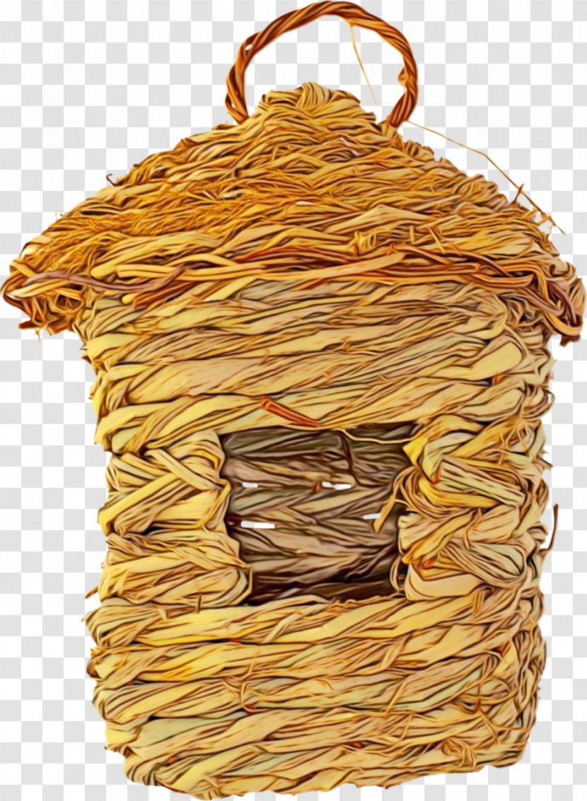 Yellow Background - Basket - Wicker Transparent PNG
