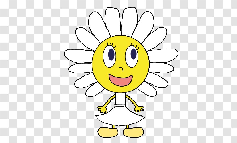 Smiley Flower Line Clip Art - Area Transparent PNG