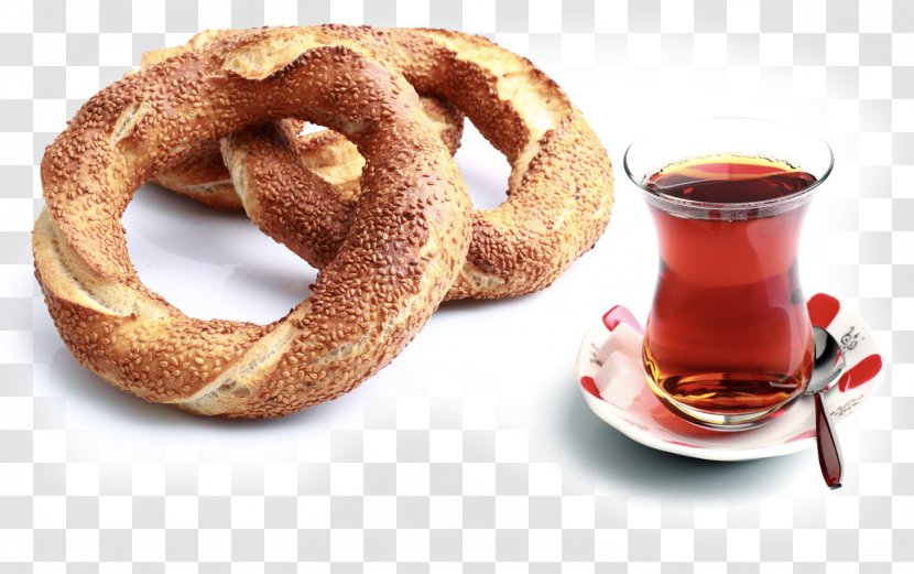 Bagel Simit Turkish Tea Cuisine - Food Transparent PNG