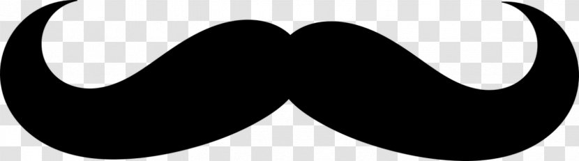 Handlebar Moustache Movember Beard - Black And White Transparent PNG