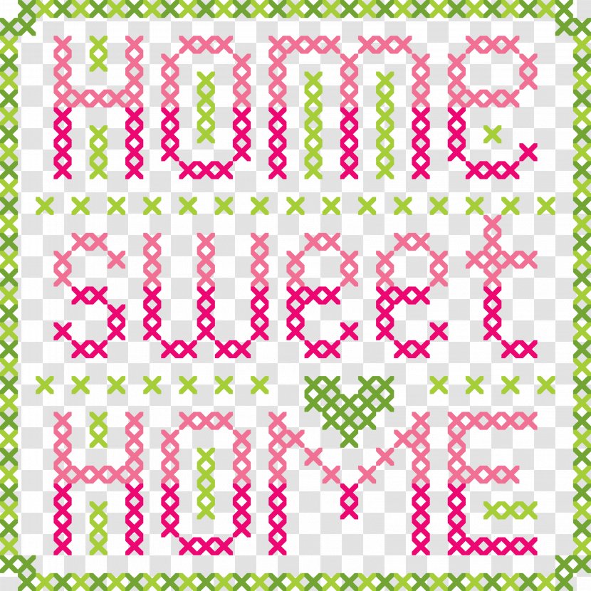 Letter Cross-stitch English Alphabet - Magenta - A Pattern Of An Family Transparent PNG