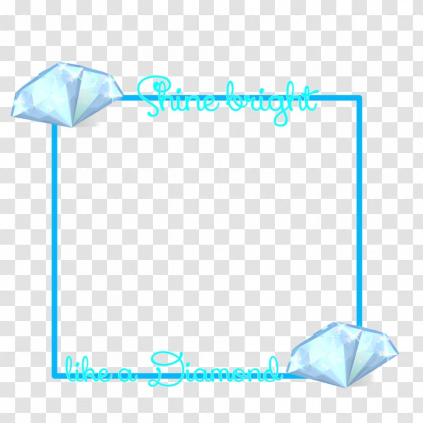 DeviantArt Picture Frames - Water - Diamond Border Transparent PNG