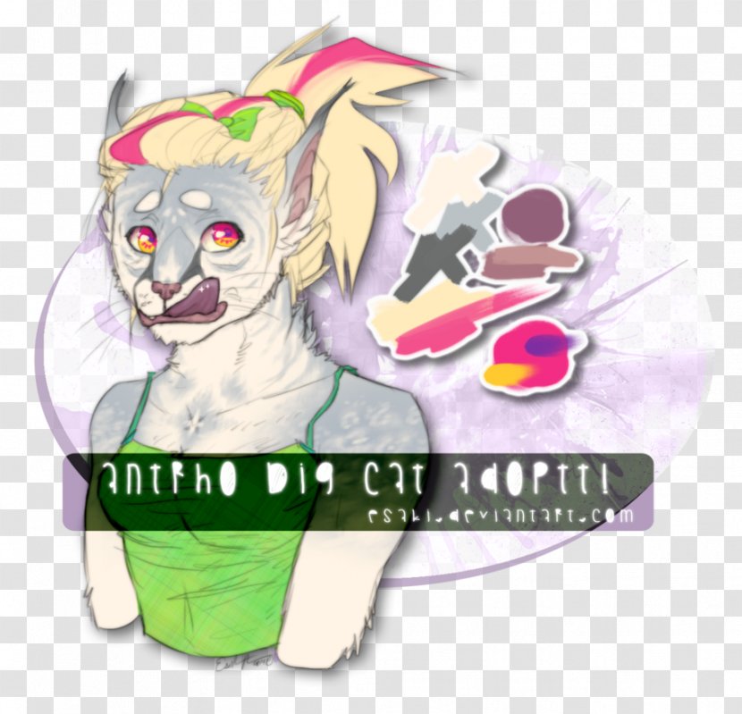 Cat Horse Illustration Mammal Sticker - Flower - Guinea Pig Breeds Transparent PNG