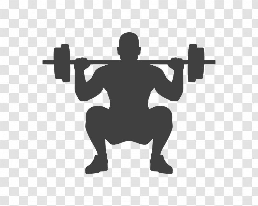 Exercise Fitness Centre Physical Weight Training General - Silhouette - Barbell Transparent PNG