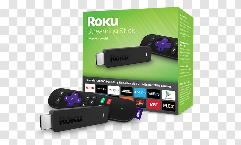 Roku Streaming Stick 3600 Media Television Roku, Inc. - Electronics Transparent PNG