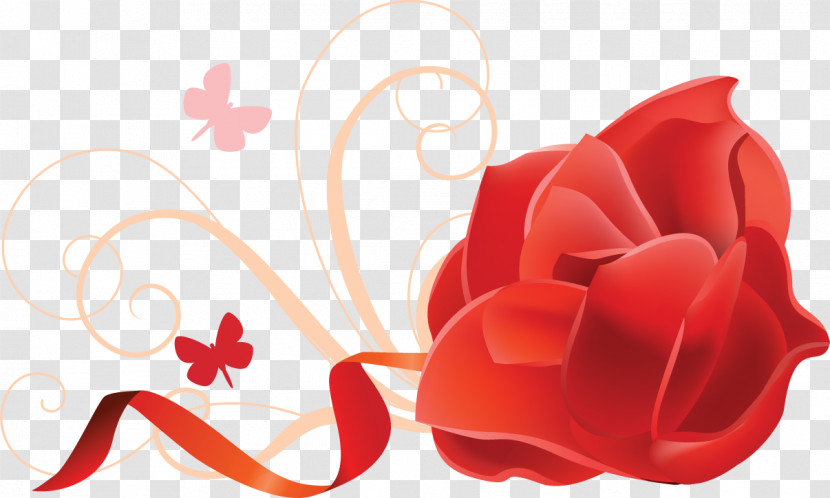 One Flower One Rose Valentines Day Transparent PNG