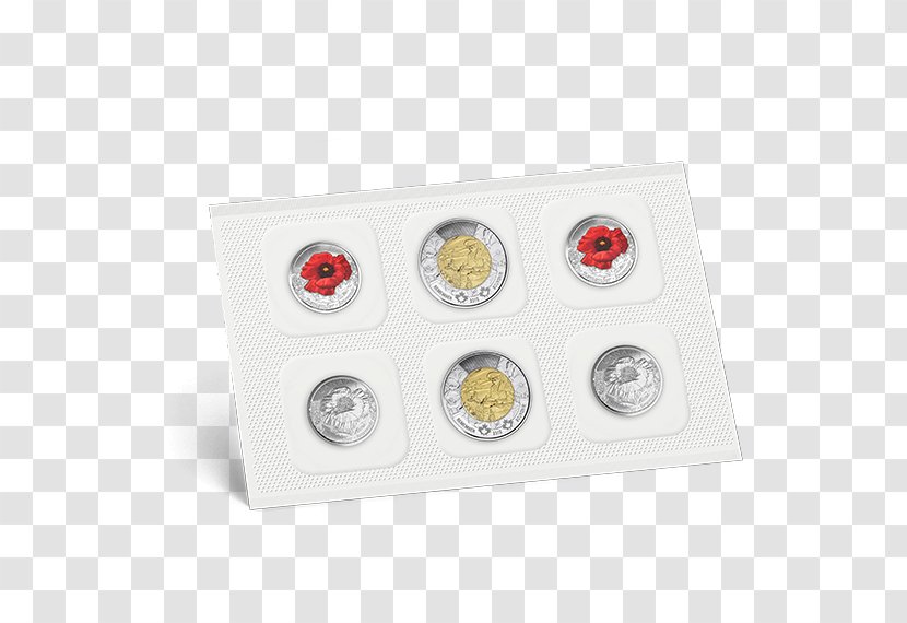 In Flanders Fields Armistice Day Remembrance Poppy Coin - 50 State Quarters Transparent PNG