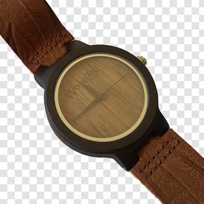Watch Strap Wood Leather - Ebony - Brown Transparent PNG