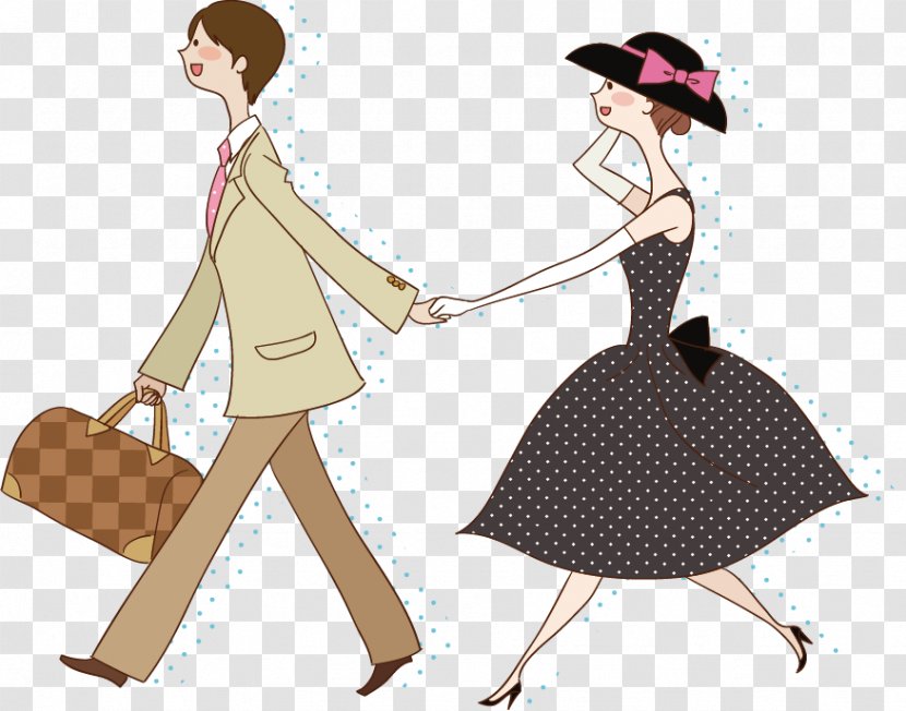 Couple - Flower - Walking Transparent PNG