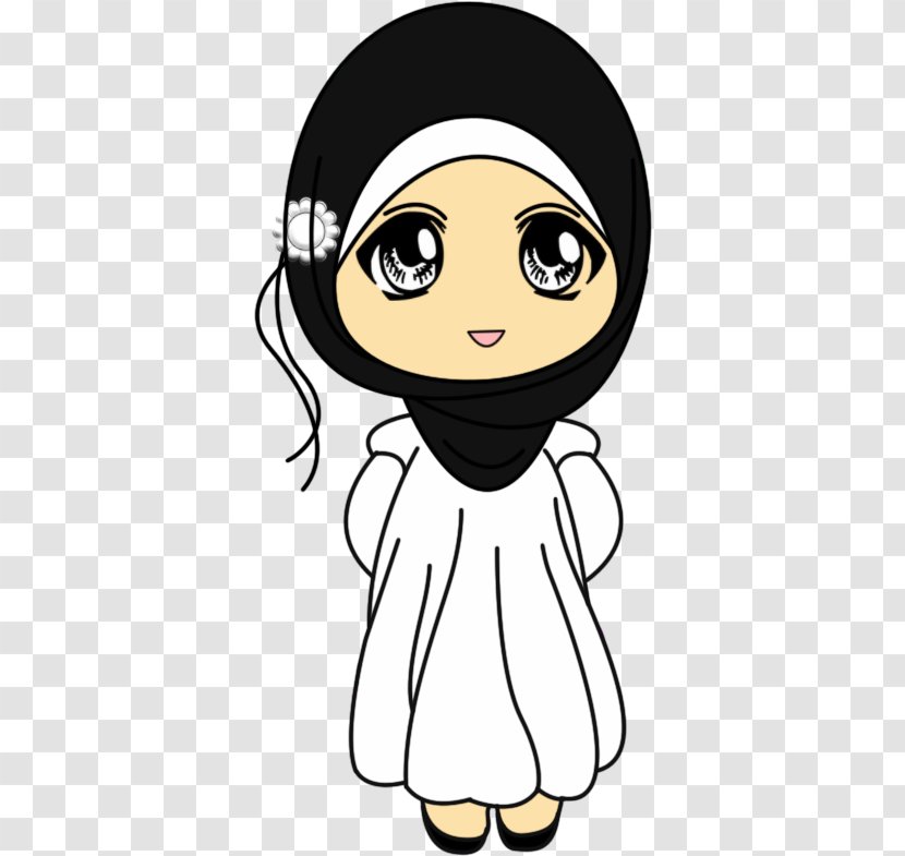 Muslim Islam Hijab Allah Alhamdulillah - Watercolor Transparent PNG