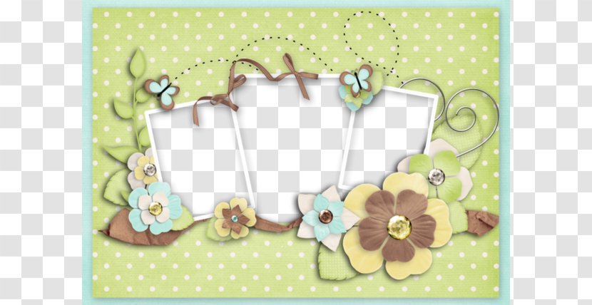 Paper Digital Scrapbooking Picture Frame - Material - Sange Floral Border Transparent PNG