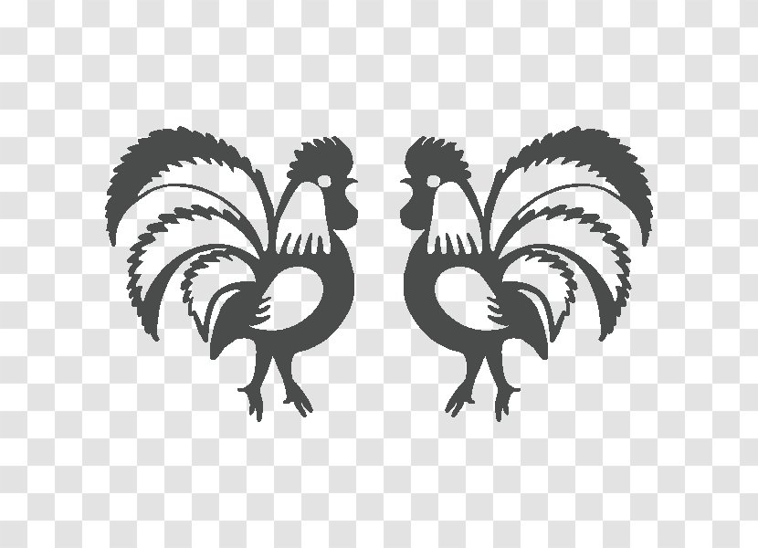 Rooster Łowicz Vytynanky Chicken Folk Art - Wing Transparent PNG