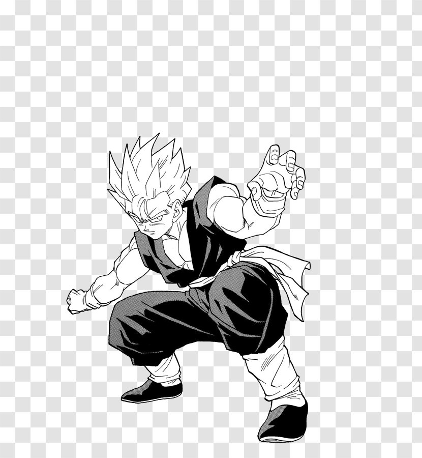 Goku Gohan Majin Buu Dragon Ball Drawing - Silhouette Transparent PNG