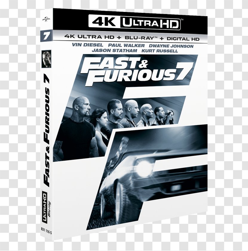 Dominic Toretto Blu-ray Disc Ultra HD Owen Shaw The Fast And Furious Transparent PNG