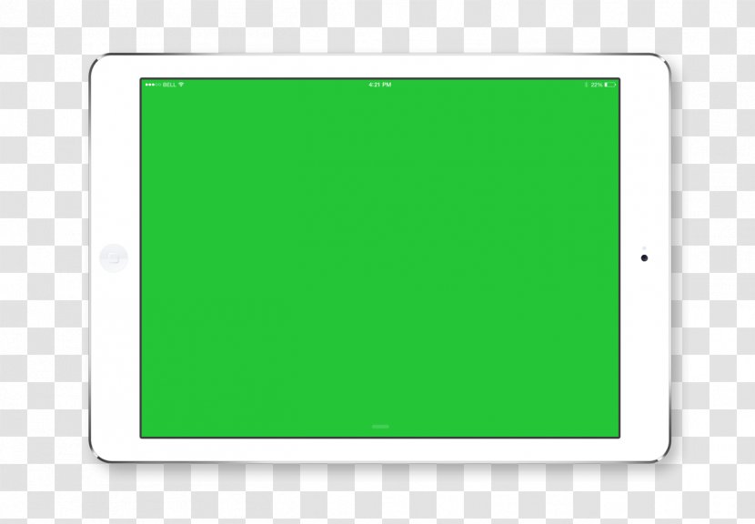 Area Rectangle Font - Green - Ipad Transparent PNG