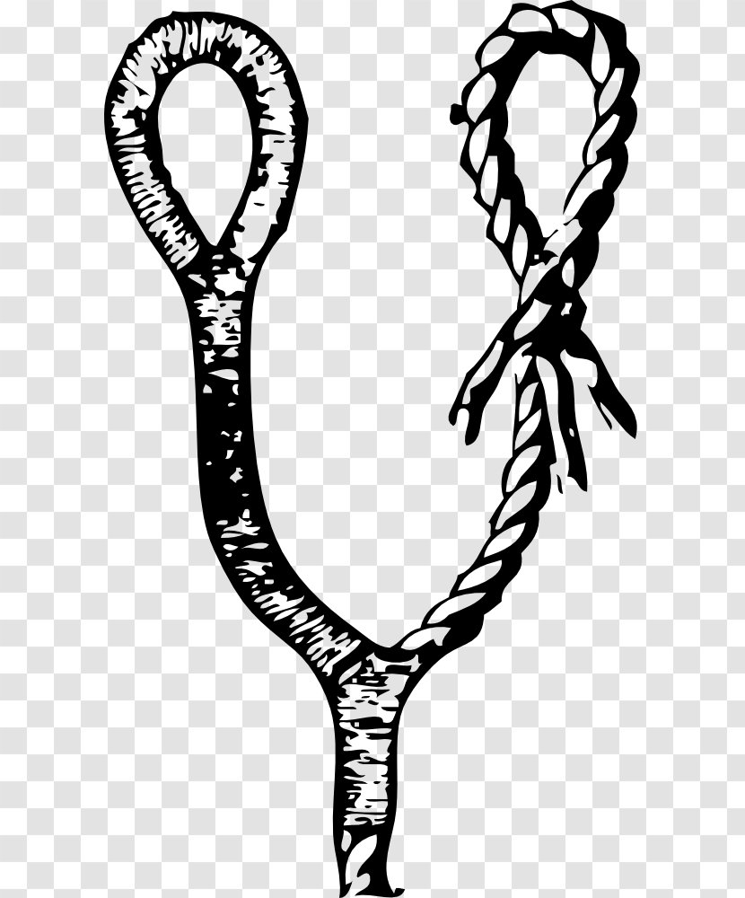 Seizing Knot Clip Art - Black And White - Rope Transparent PNG