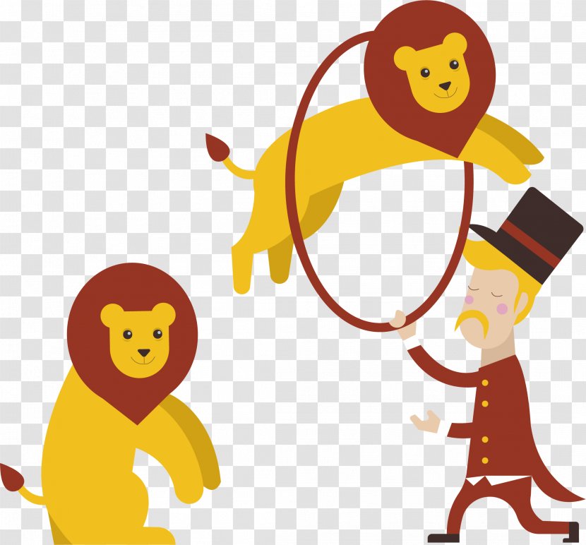 Performance Circus Cartoon Clown - Animation - Vector Hand-painted Transparent PNG