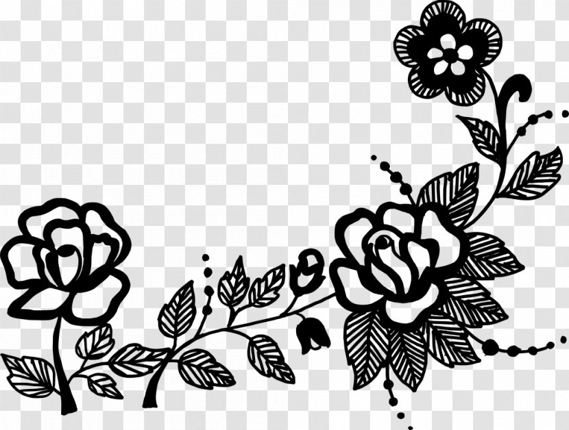 Ornament Clip Art - Monochrome Photography - Floral Ornaments Transparent PNG