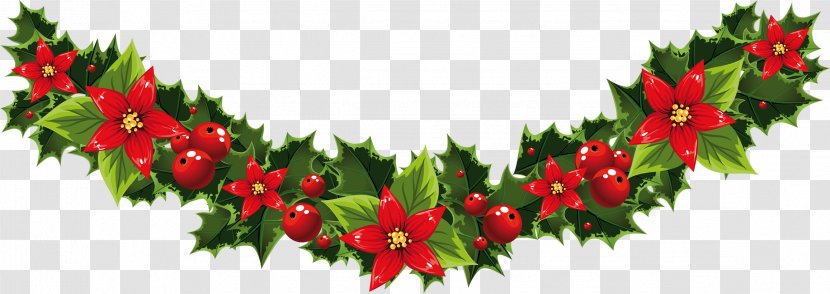 Santa Claus Borders And Frames Christmas Card Clip Art - Microsoft Word - Garland Transparent PNG