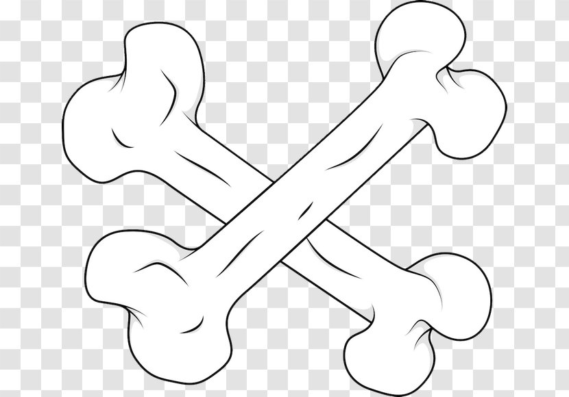Cartoon Euclidean Vector Clip Art - Two Bones Cross Transparent PNG