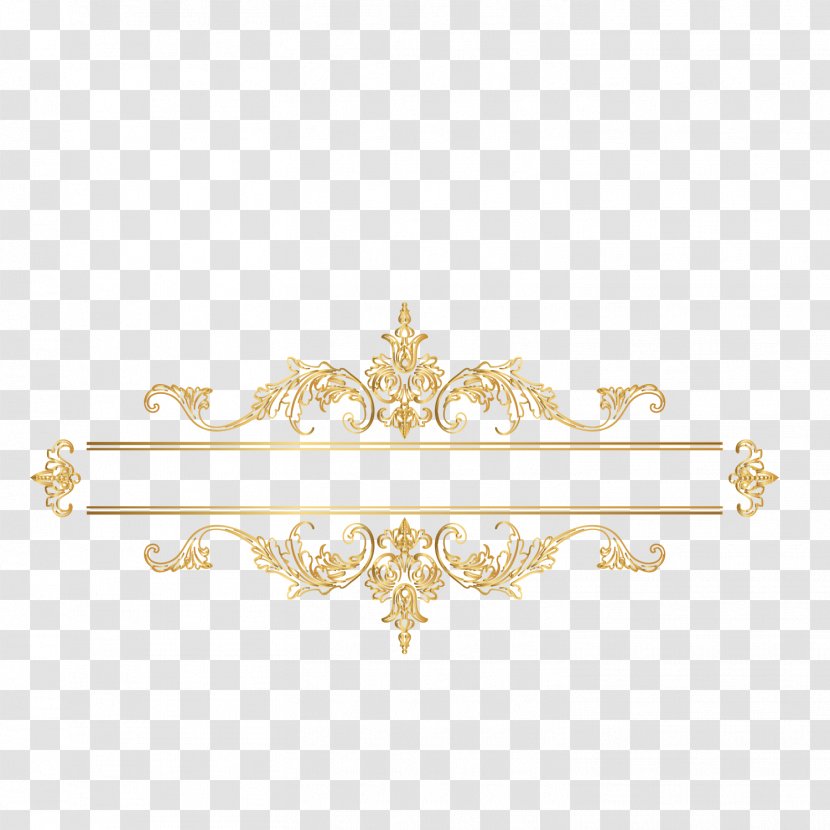 Euclidean Vector - Writing - Gold Classic European Search Bar Frame Transparent PNG