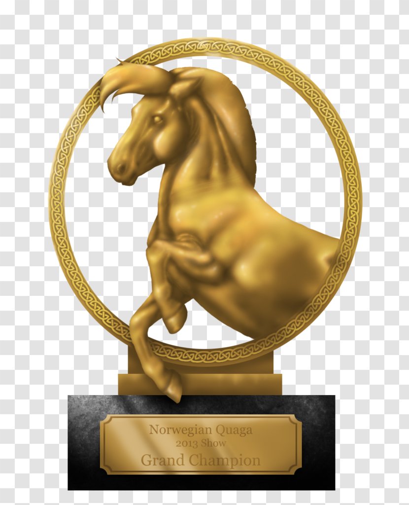 01504 Bronze Statue Trophy Gold Transparent PNG