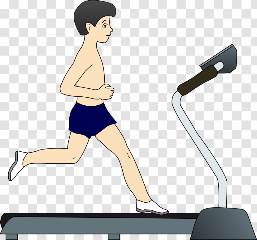 Treadmill Running Physical Exercise Clip Art - Flower - Exercising Cliparts Transparent PNG