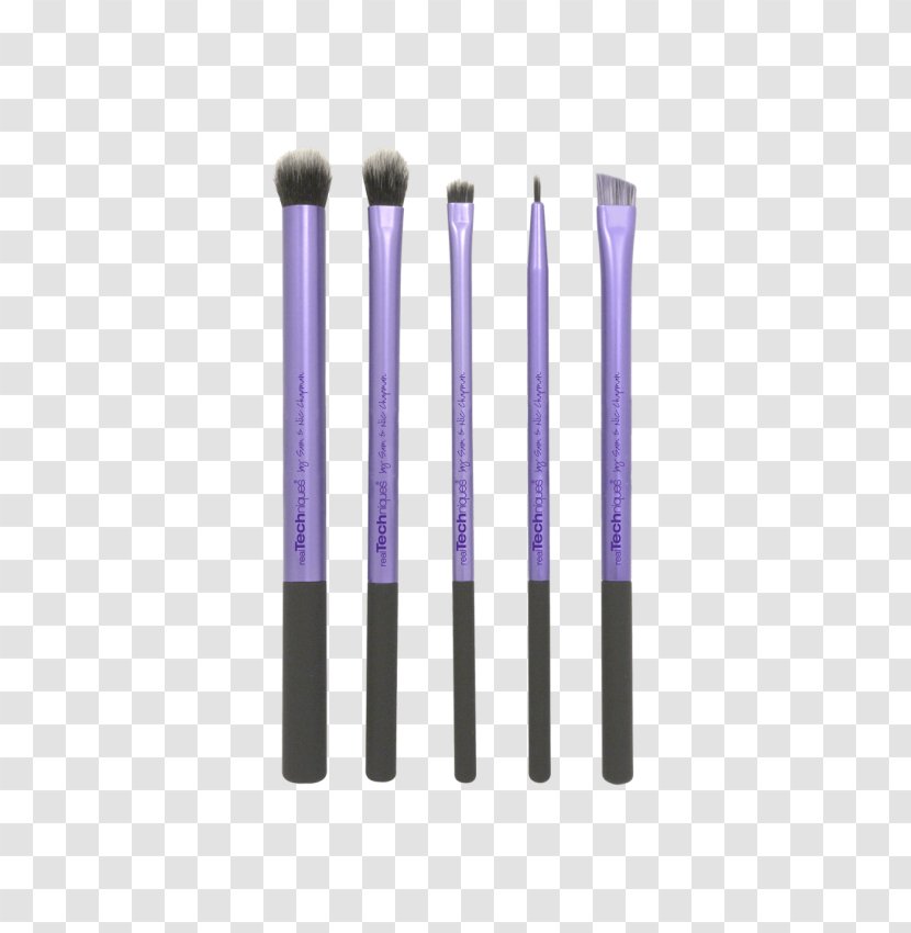 Real Techniques Starter Set Make-Up Brushes Cosmetics Core Collection - Eyebrow - Make Up Transparent PNG