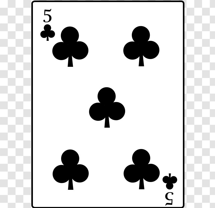 Playing Card Cinq De Trèfle Game Clip Art - Nightclub - Vector Cards Flag Transparent PNG