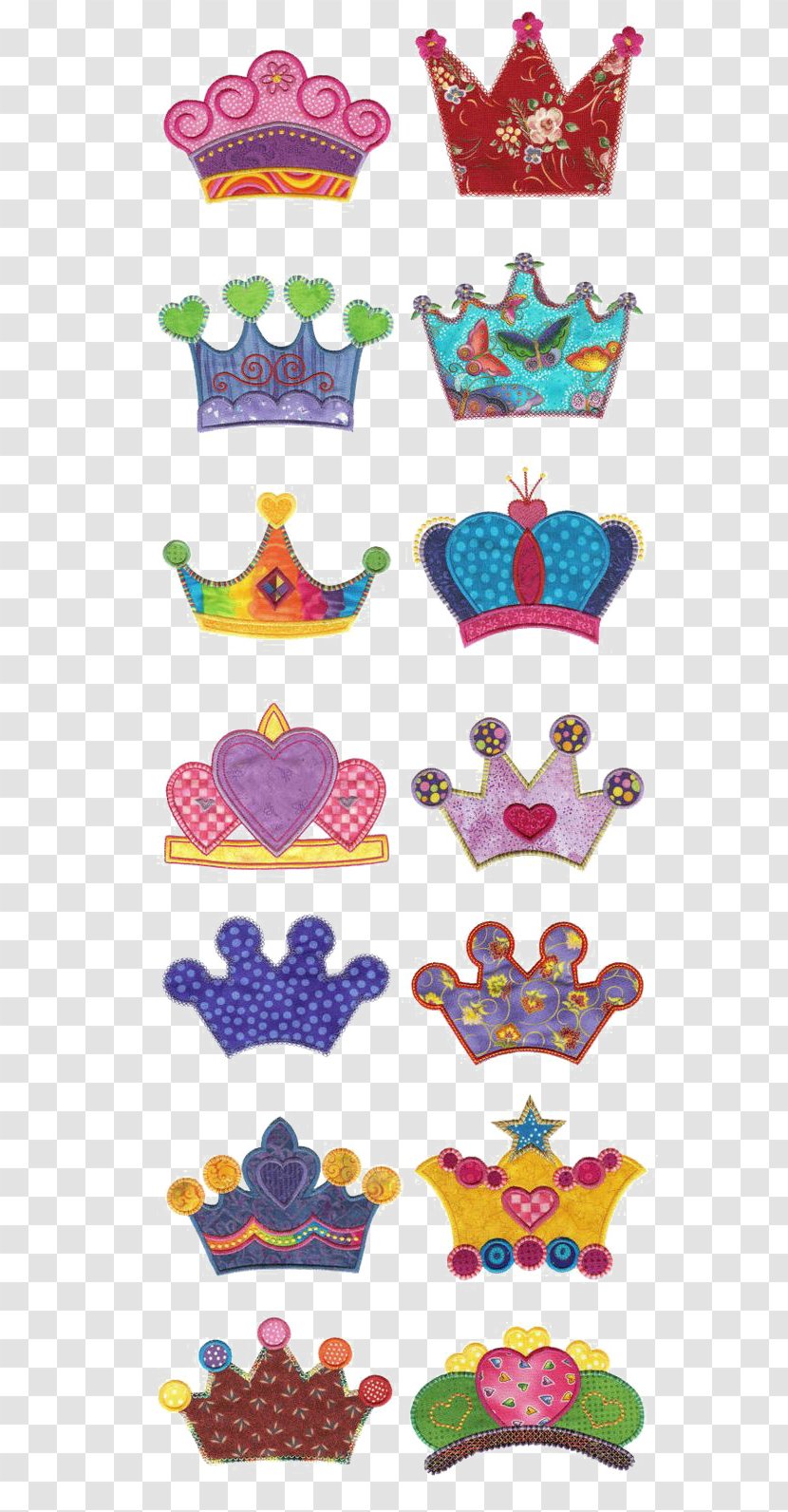 Machine Embroidery Appliquxe9 Pattern - Janome - Crown Transparent PNG