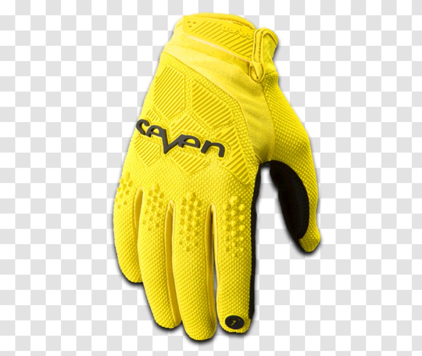 Motocross Bicycle Glove Clothing Seven MX Rival Gloves-Yellow-XL Transparent PNG