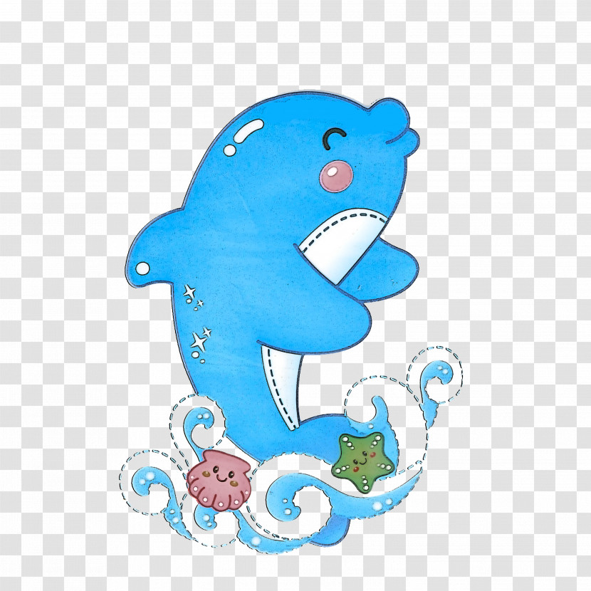 Blue Aqua Turquoise Animal Figure Dolphin Transparent PNG