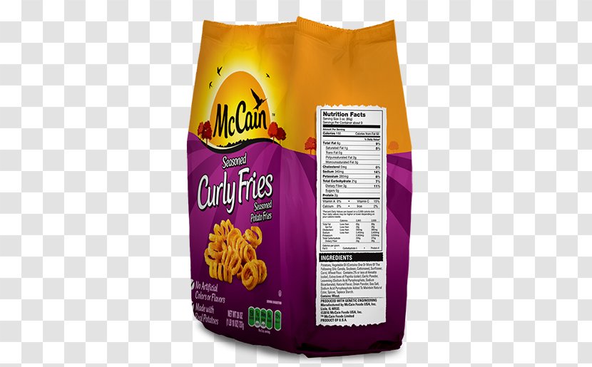 French Fries Breakfast Cereal Nutrition Facts Label Calorie - Spiral Potato Transparent PNG