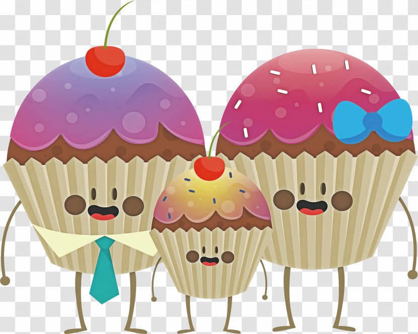 Cartoon Cupcake Baking Cup Cake Frozen Dessert - Muffin Transparent PNG