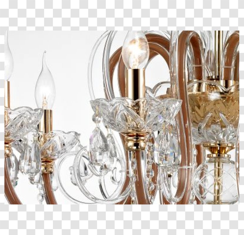 Chandelier Crystal Brass Lamp Shades Sochi - Metal - Este Lustre Transparent PNG