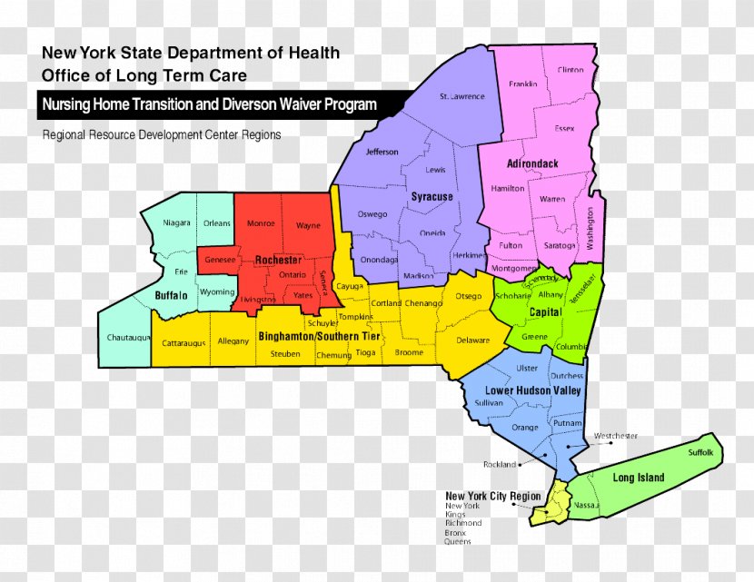 New York State Department Of Health Map Care Information - Educational Centers Transparent PNG