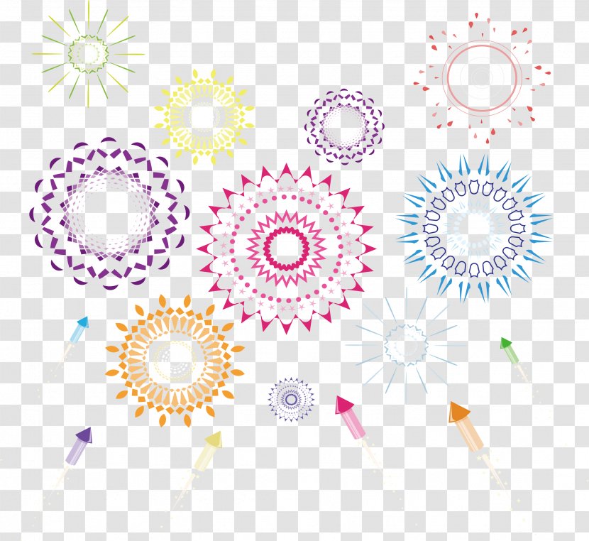 Graphic Design Fireworks - Beautiful Festival Transparent PNG